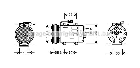 AVA QUALITY COOLING Компрессор, кондиционер MTK152